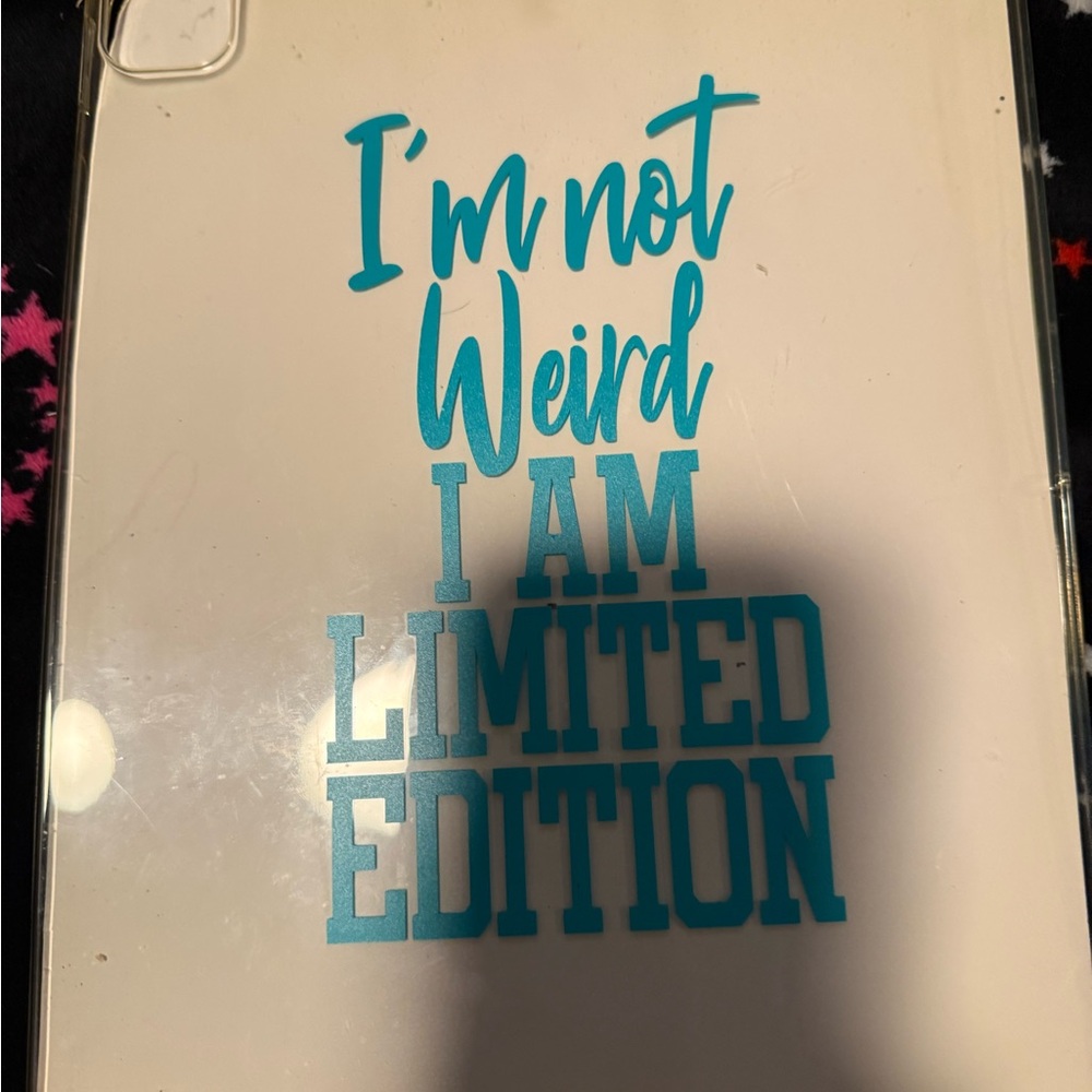 Teal Text Phone Case
